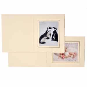 Topaz Cream slip-in photo folder