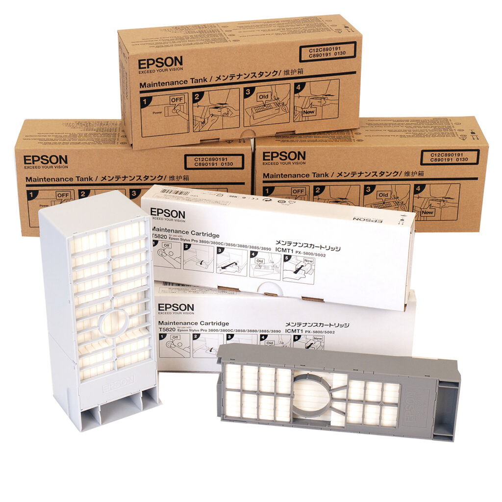 Epson Maintenance Tanks Cartridges And Boxes Maple Framing