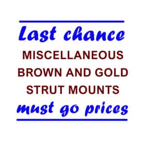 Miscellaneous Brown and Gold Photo Strut Mounts - CLEARANCE