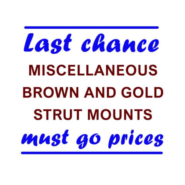 Miscellaneous Brown and Gold Photo Strut Mounts - CLEARANCE