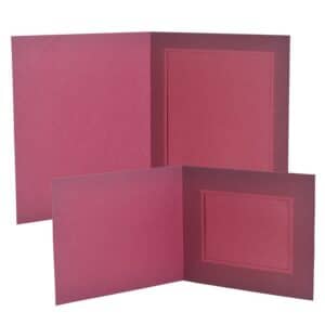 Carnival Burgundy Two Tone Slip-in Photo Folders