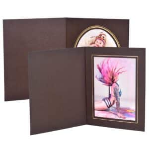 Emerald Brown slip-in photo folder